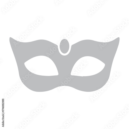 Gray Carnival Mask Icon