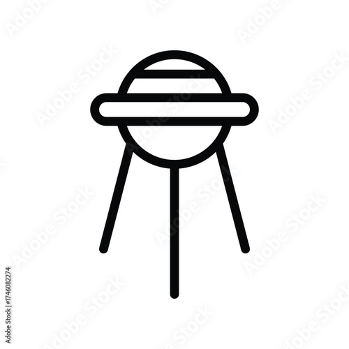 An icon depicts a spacecraft with a rounded top a central band and three supporting legs