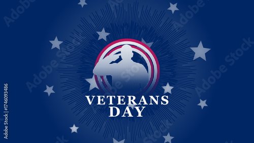 veterans day halftone shading