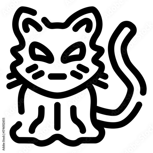 Black cat icon