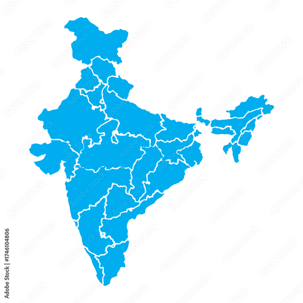 Obraz premium map of india