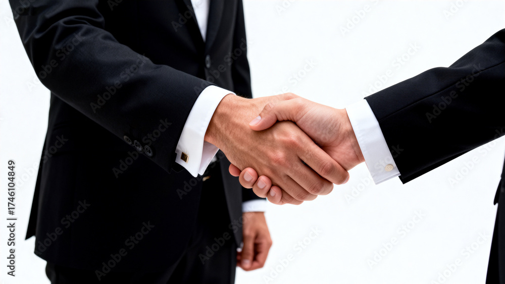 Obraz premium Handshake between two business people