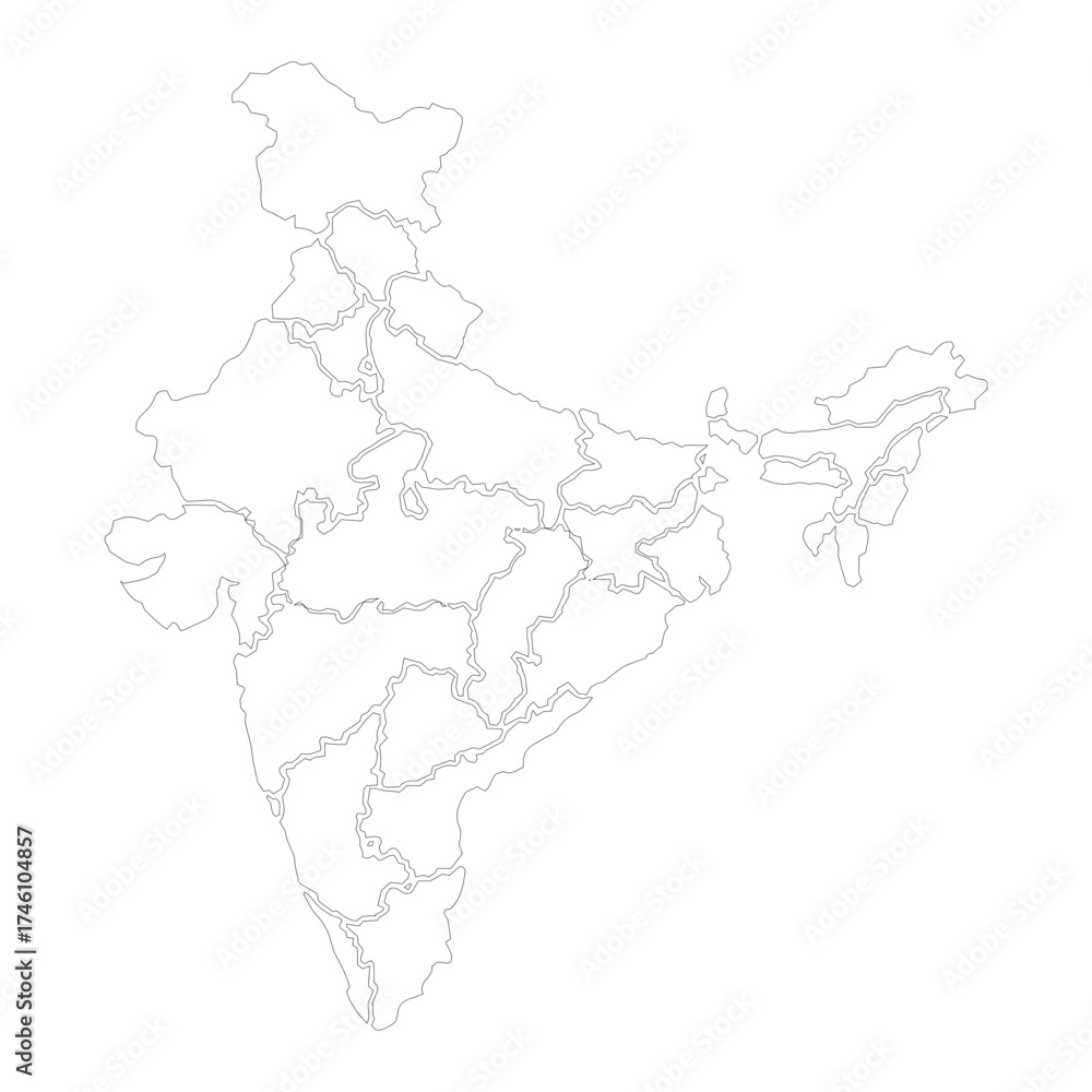 Fototapeta premium map of india