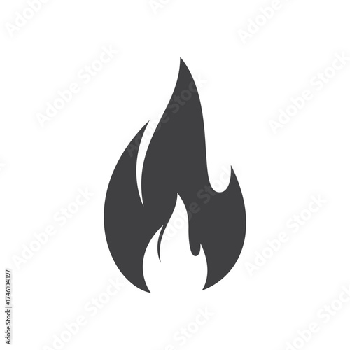 fire logo design burning and blazing