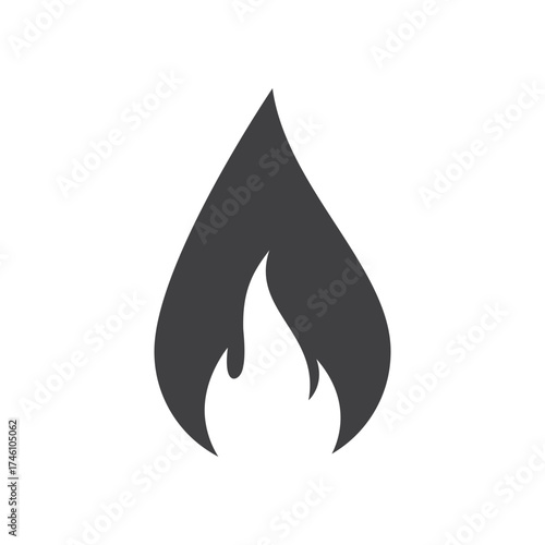 fire logo design burning and blazing