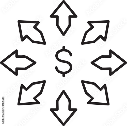 Maximize profits with strategic financial planning illustration, driving revenue growth and investment success, expanding market share, business development