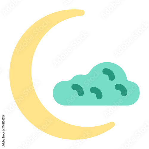 Crescent moon icon