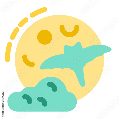 Full moon icon