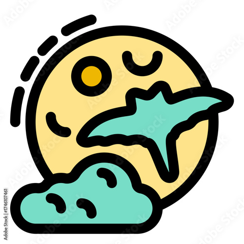 Full moon icon
