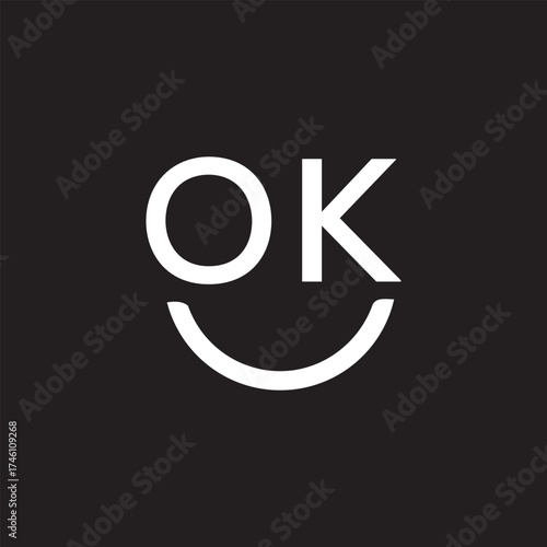 OG Logo Smile Vector and Templates