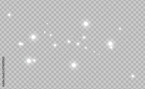 Sparkling light particles overlay effect for festive and magical designs