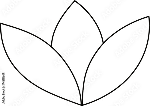 Vector illustration of a flower icon