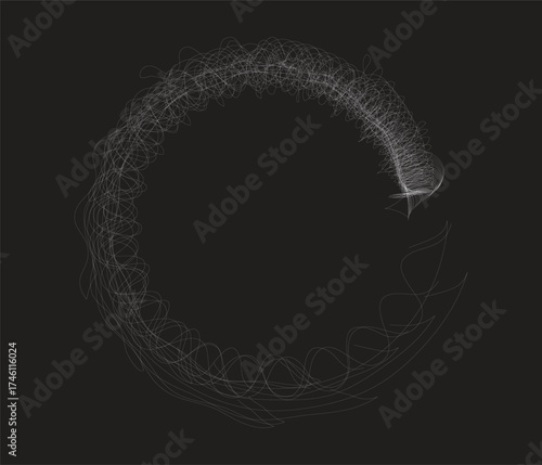 Algorithmic Spiral Abstract Art for Tech, AI & Generative Design Brands