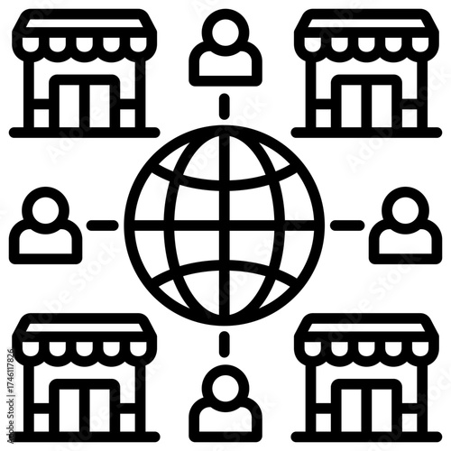 Outsourcing Icon