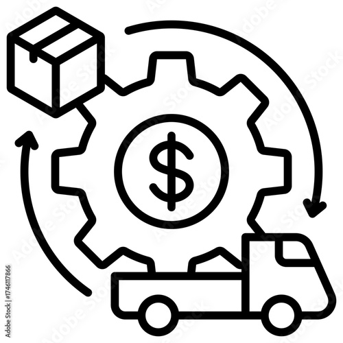 Supply Chain Management Icon