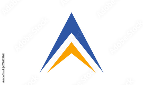 Modern Letter A Financial Logo	
