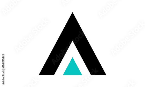 Modern Letter A Financial Logo	
