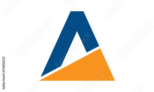 Modern Letter A Financial Logo	
