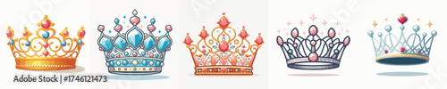 a vector of queen crown