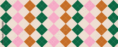 Argyle pattern collection poster set. Seamless vivid geometric background for christmas, xmas cover, fabric, textile, men clothing, wrapping paper. Backdrop Little Gentleman party invite card