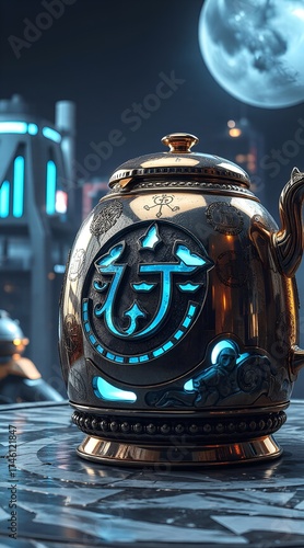 Wallpaper Mural a teapot for brewing tea and an alien teapot Torontodigital.ca