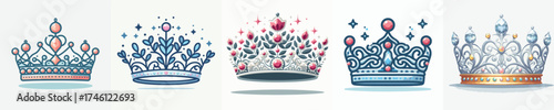 a vector of queen crown