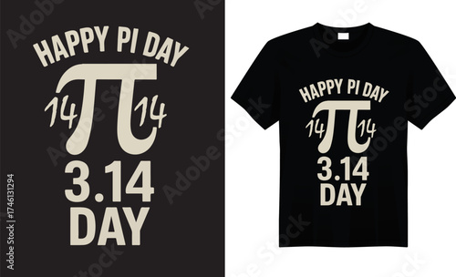 Pi Day Graphic Vactor T-shirt Design.