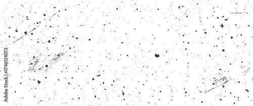 Speckled gritty background. White paper grunge backdrop with dust and dirt. Distress grain background. Vector illustration.