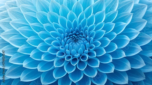 Extreme close-up of vibrant blue flower petals macro