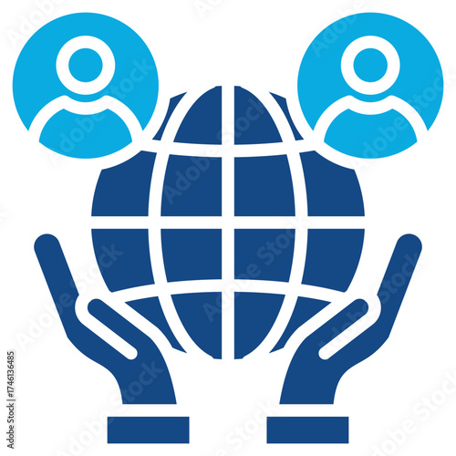 Corporate Responsibility glyph color icon