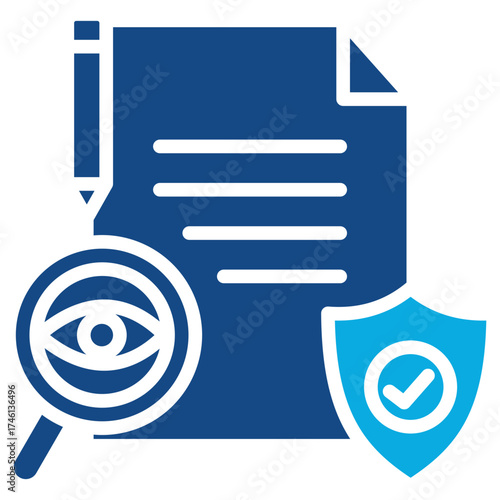 Transparency Policy glyph color icon
