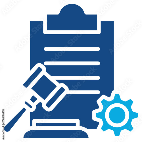 Regulation glyph color icon