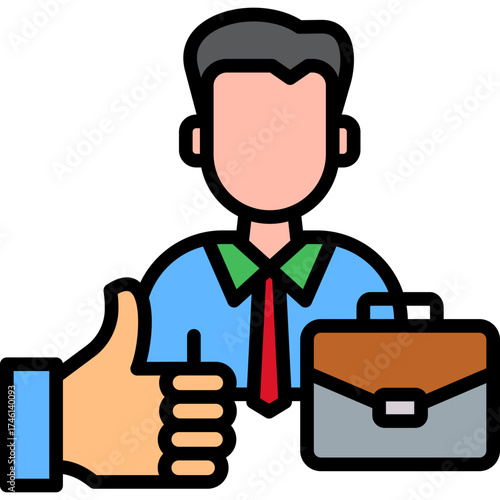 Business Integrity lineal color icon