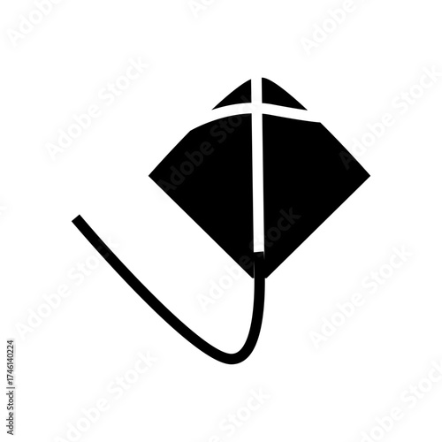vector illustration of an kite