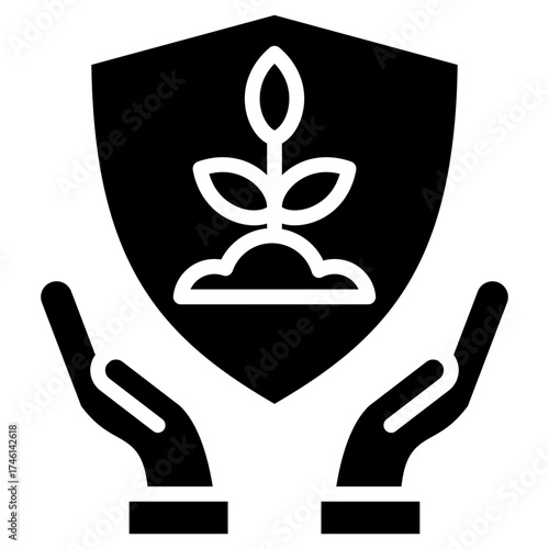 Plant Protection glyph icon