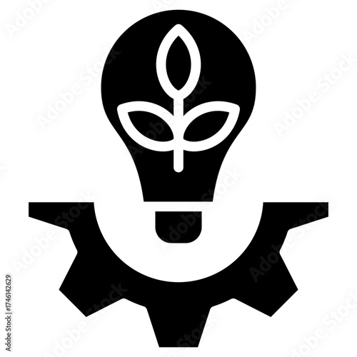 Green Innovation glyph icon