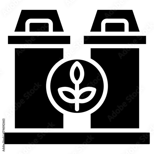 Waste Bin glyph icon