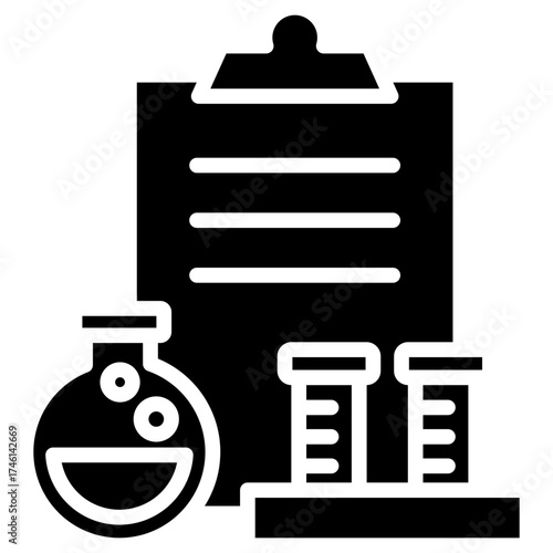 Chemical Experiment glyph icon