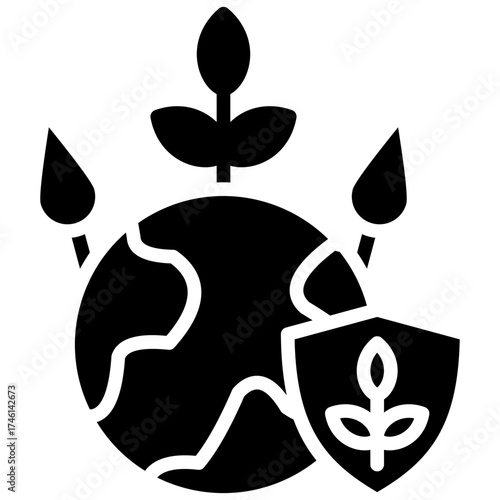 Environmental Protection glyph icon