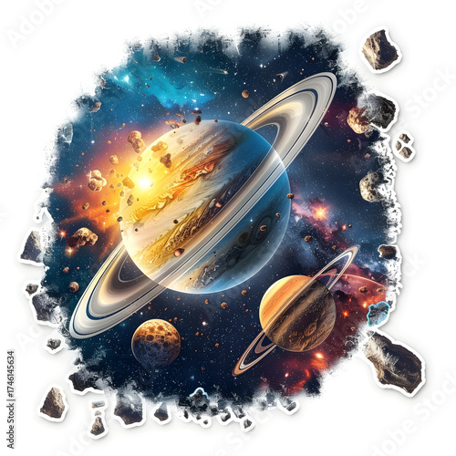 spaceship and space