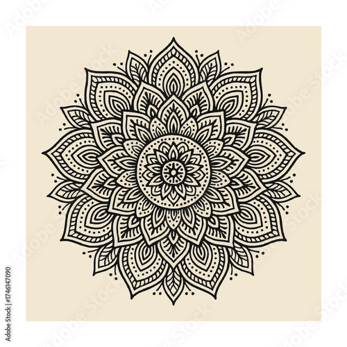 vector illustration of a mandala