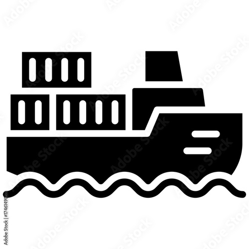 Sea Freight  Icon