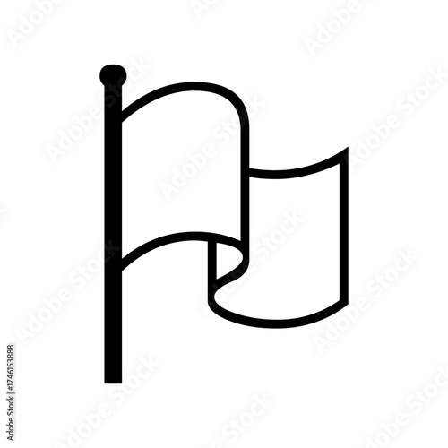 flag icon vector design monocolor