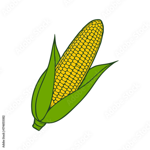corn vegetables icon vector design