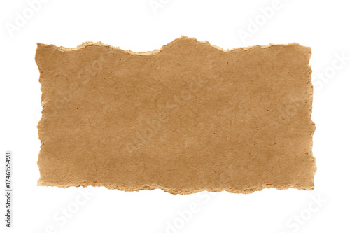 old brown torn blank paper on a transparent background PNG