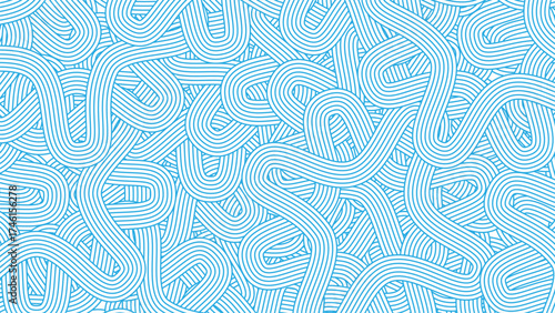 abstract blue line wave background pattern for banner and card template