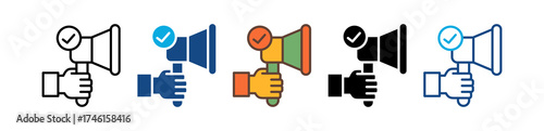 Responsible Marketing multiple icon