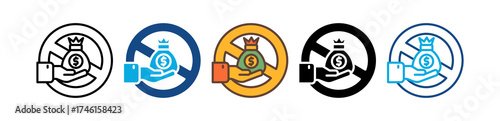 Anti Corruption Policy multiple icon