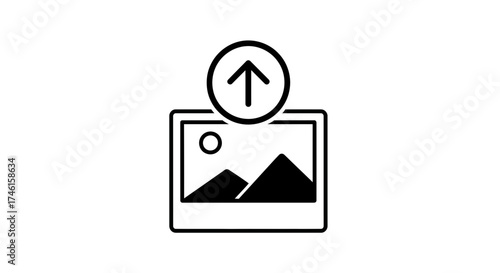 Photo Upload Icon – Image Sharing Media Symbol