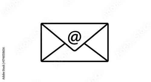 Email Envelope Icon – Communication Message Mail Symbol